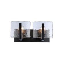 Golden 3164-BA2 BLK-HWG - Golden Lighting Aenon 2-light Vanity in Matte Black